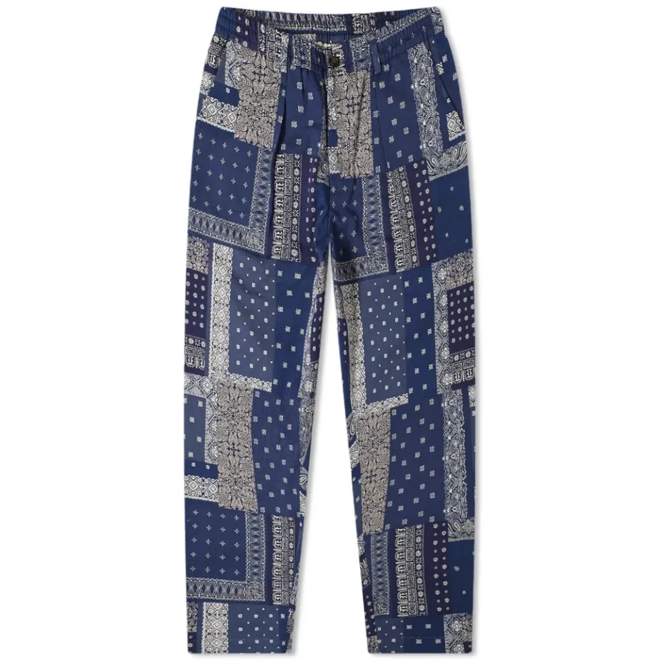 Patchwork Bandana Pleated Track Pant