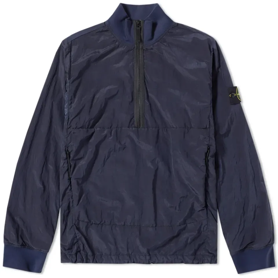 Nylon Metal Half Zip Jacket
