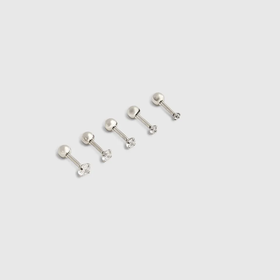 Stud Diamante Earring Pack