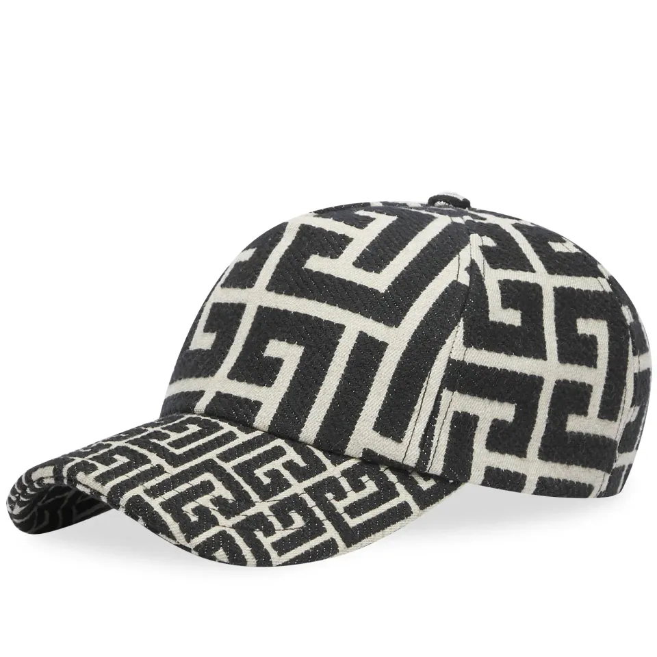 Jacquard Monogram Cap
