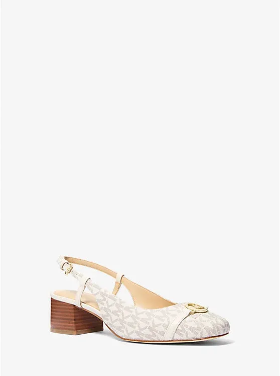 Dori Signature Logo Slingback Pump