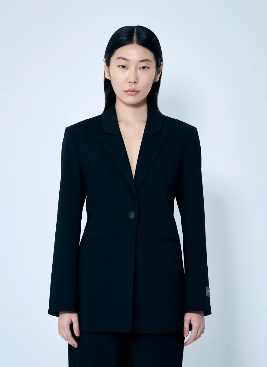 Solid Twill Suiting Blazer
