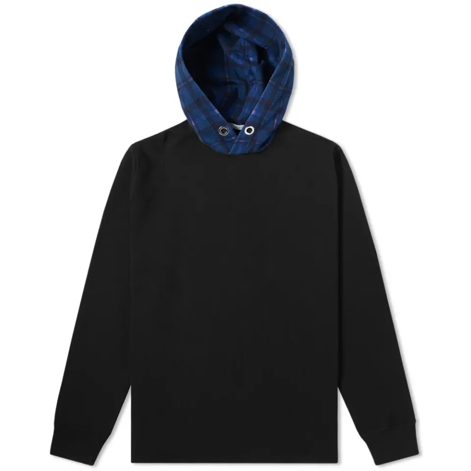 Check Hood Pullover Hoody