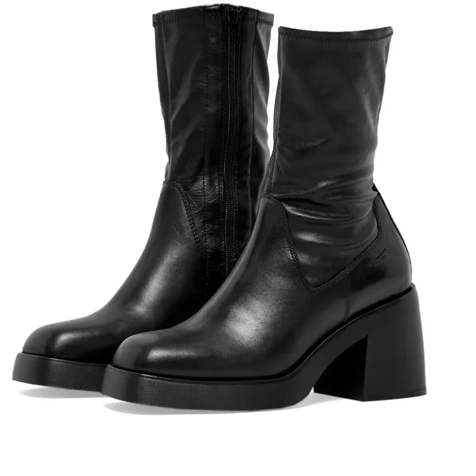 Brooke Leather Heeled Ankle Boot
