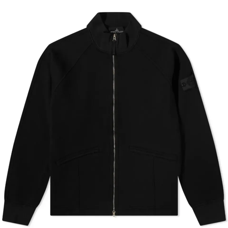 Jersey Zip Through Track Top