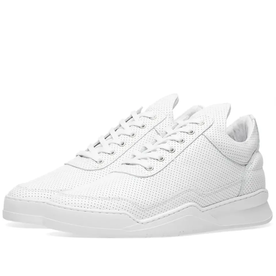 Low Top Ghost Nappa Perforated Leather Sneaker