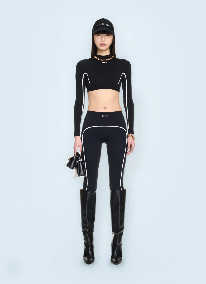 Stamp Seamless Crop Top