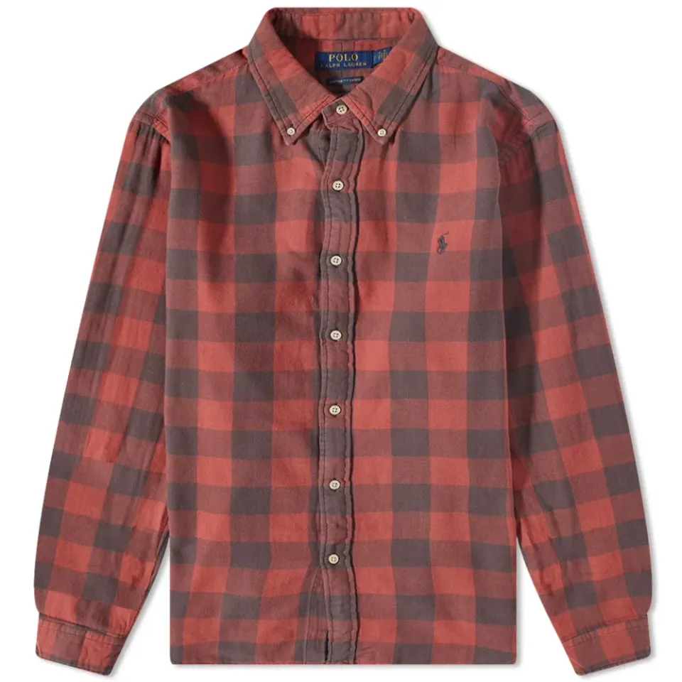 Checked Button Down Shirt
