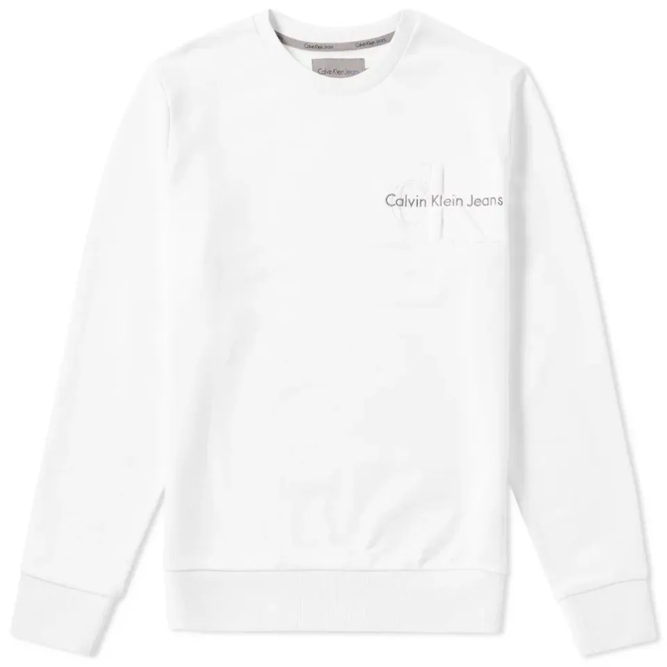 Jeans Embossed Logo Crew Sweat