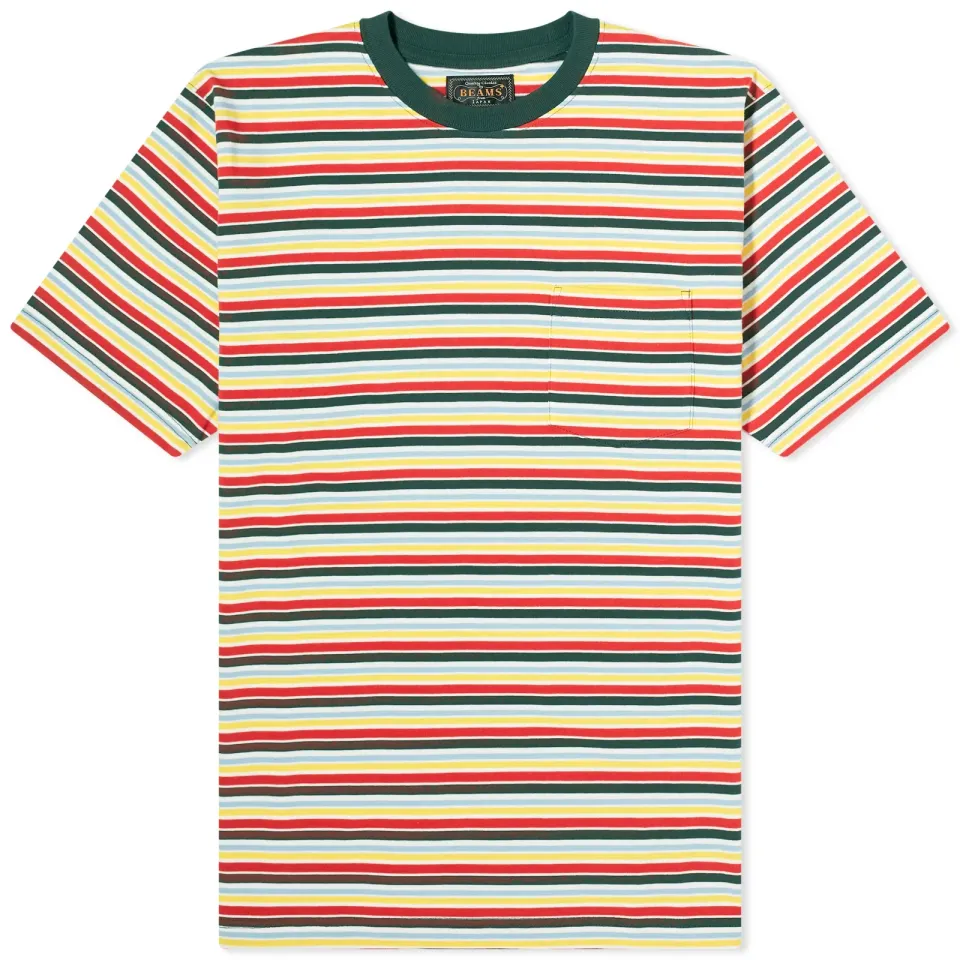 Multi Stripe Pocket T-Shirt
