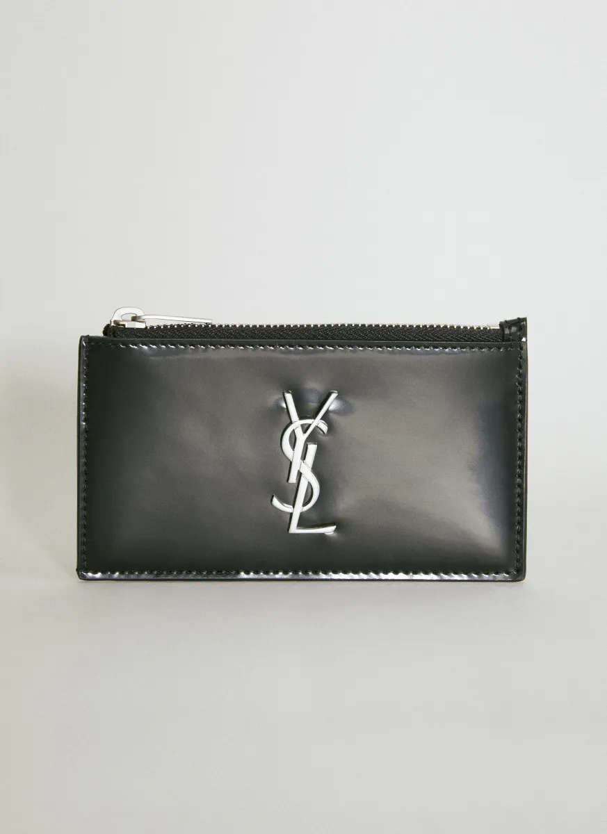 Cassandre Fragments Zipped Cardholder
