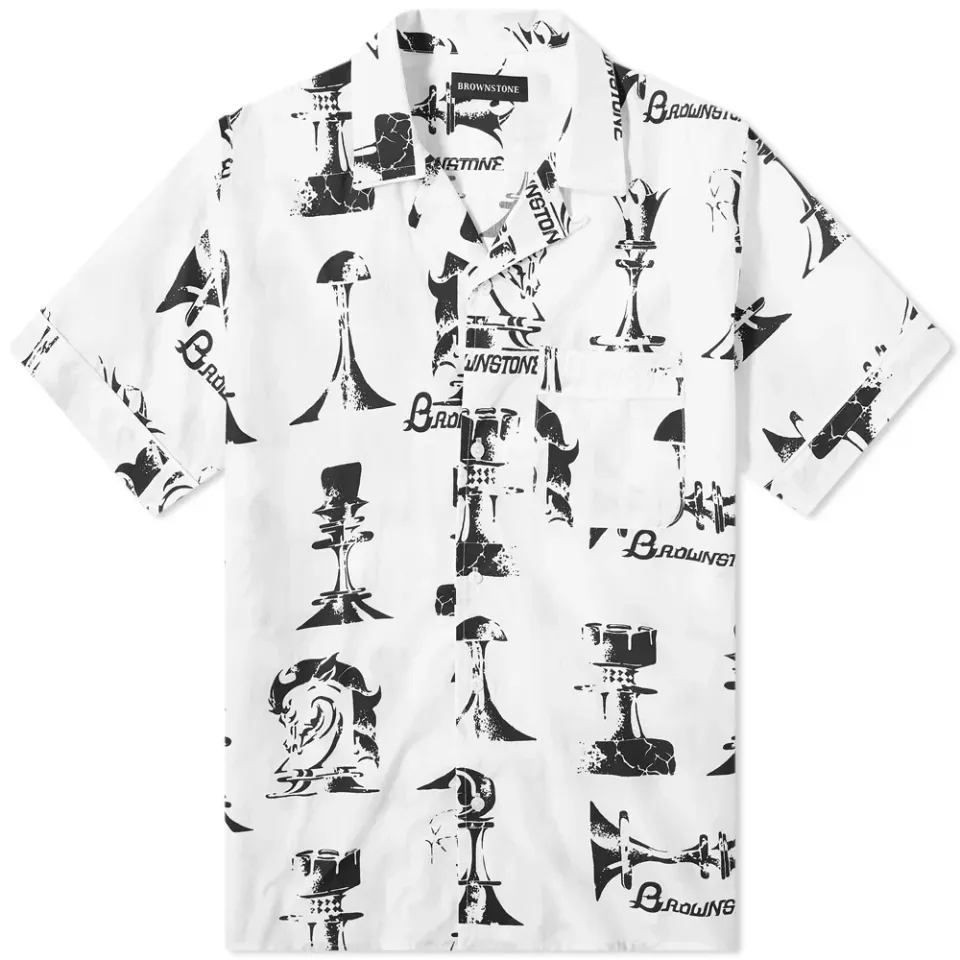 Chess Piece Club Collar Shirt