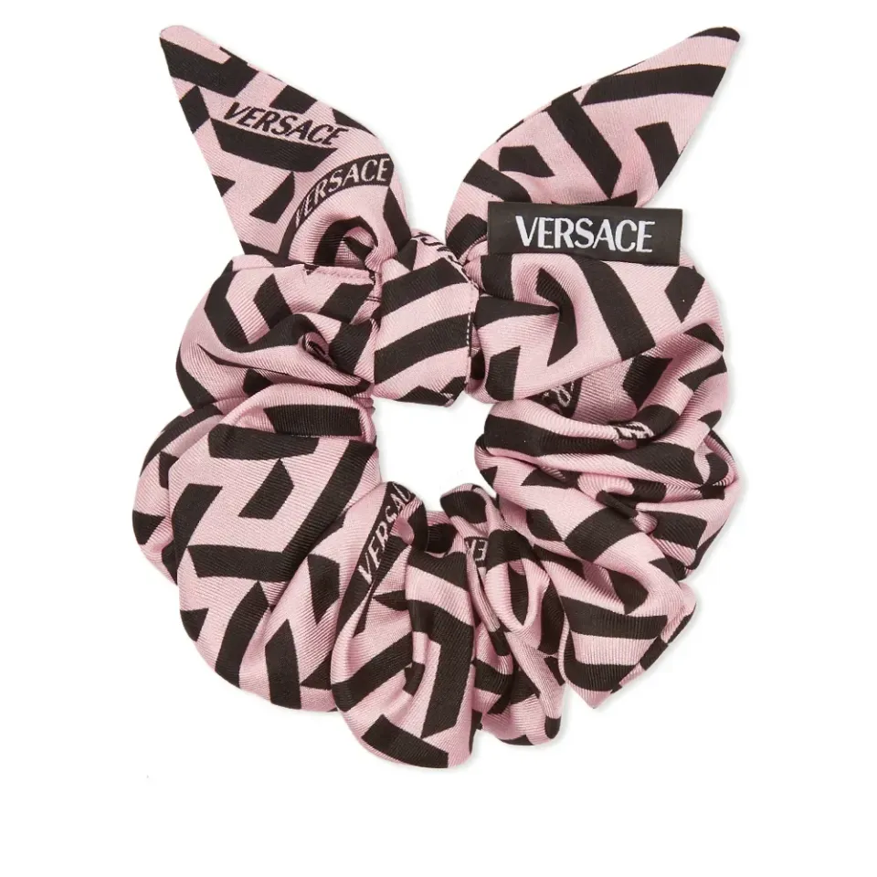 Greca Print Scrunchie