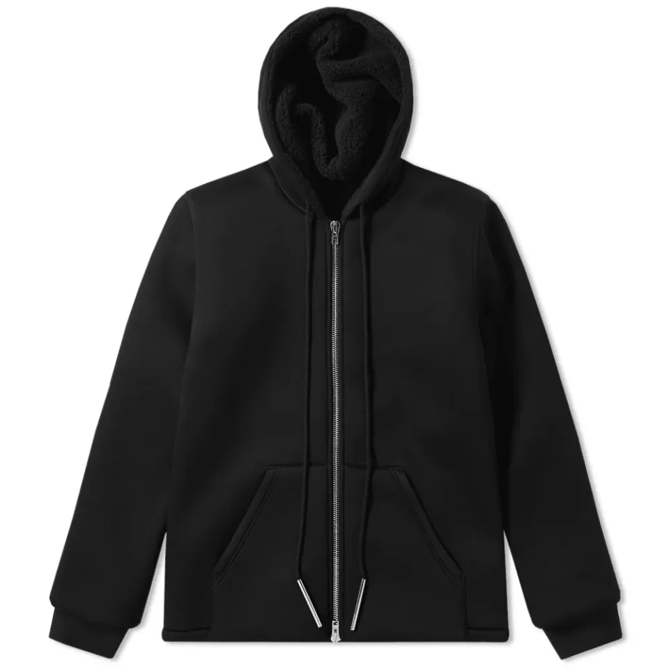 Neoprene Shearling Hoody