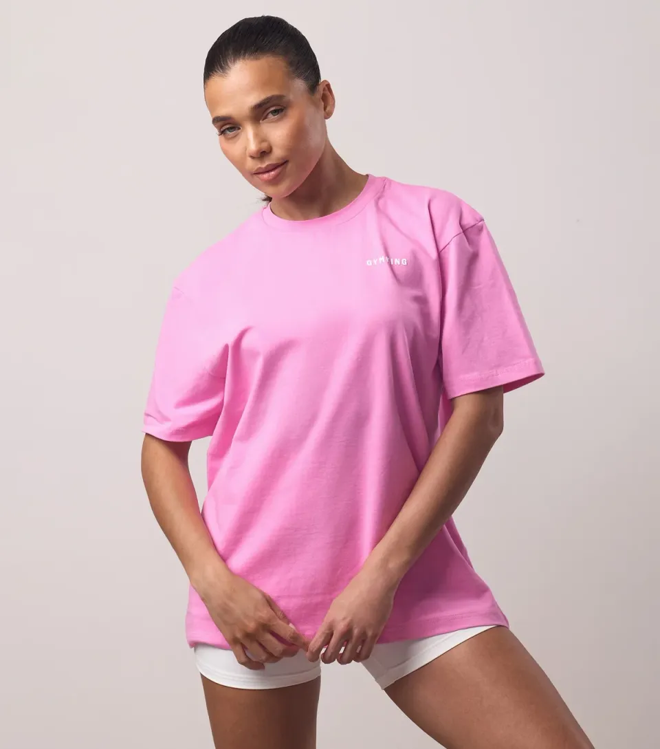 Women's Pink Challenge Print T-Shirt
