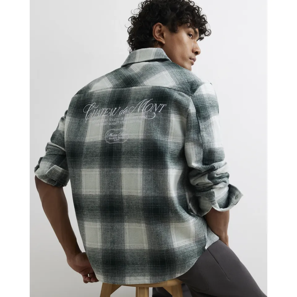 Check Long Sleeve Overshirt