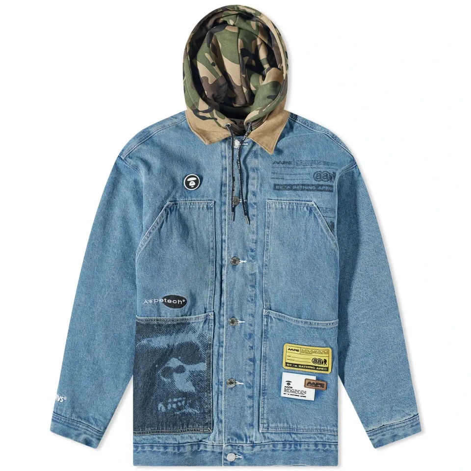 AAPE Hooded Insert Worker Jacket