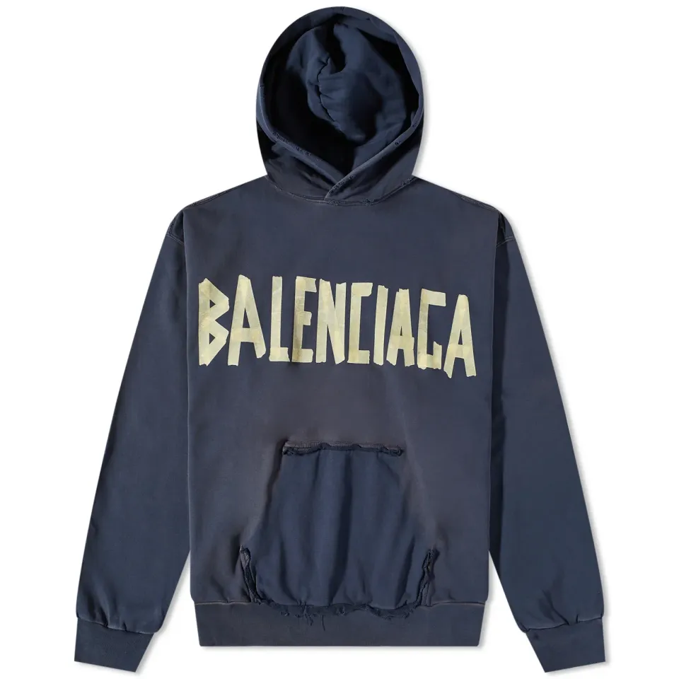 Tape Type Popover Hoodie