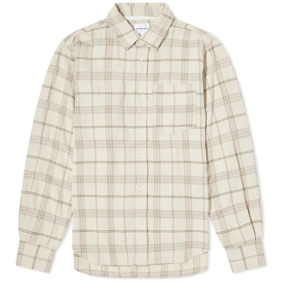 Algot Relaxed Textured Check Shirt