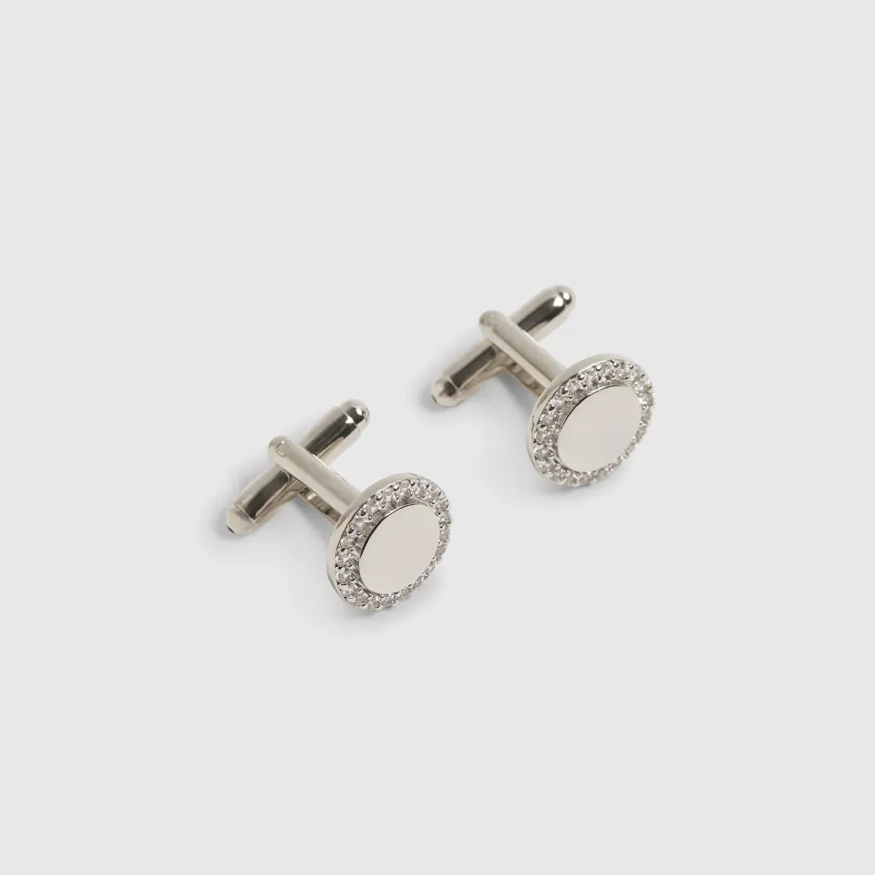 Cubic Zirconia Cufflinks