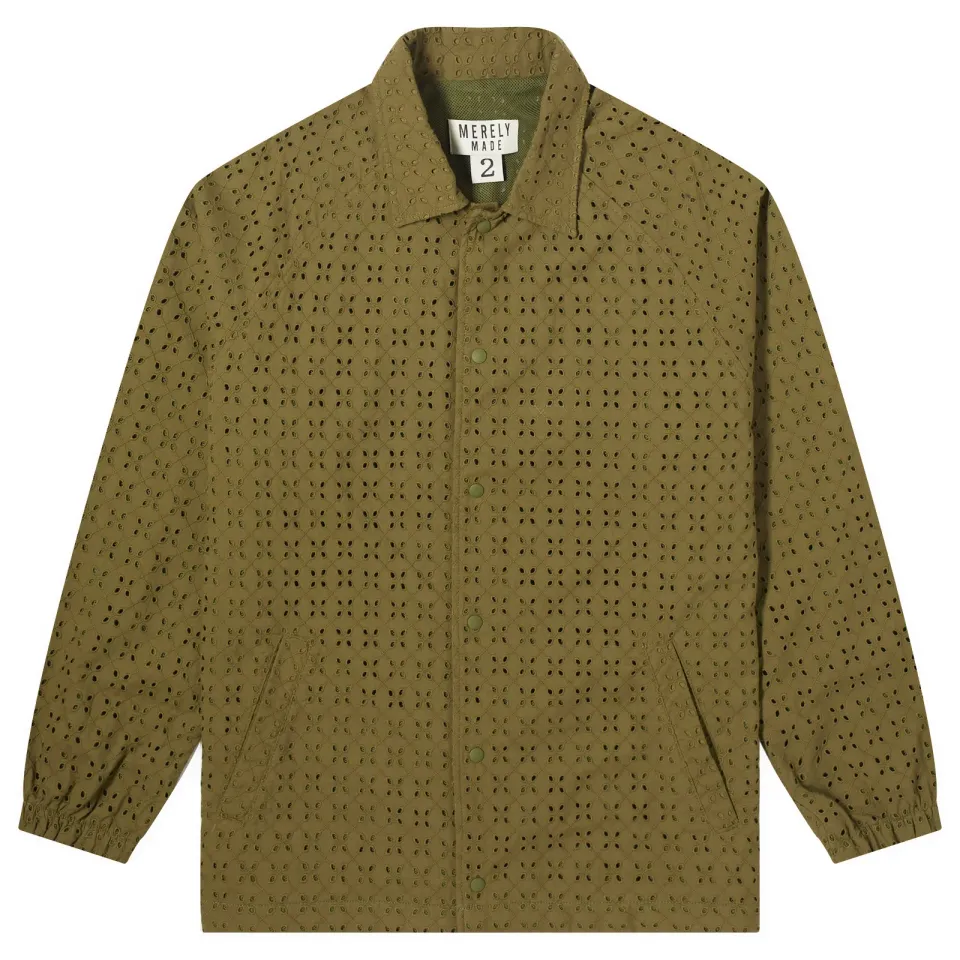 Floral Cutwork Coach Jacket