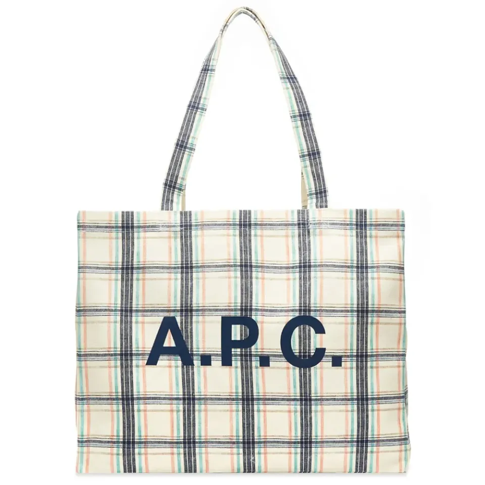 A.P.C. Diane Check Tote Bag