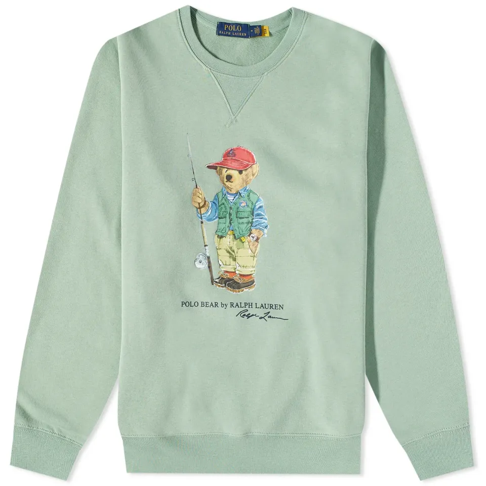 Fishing Bear Crew Sweat
