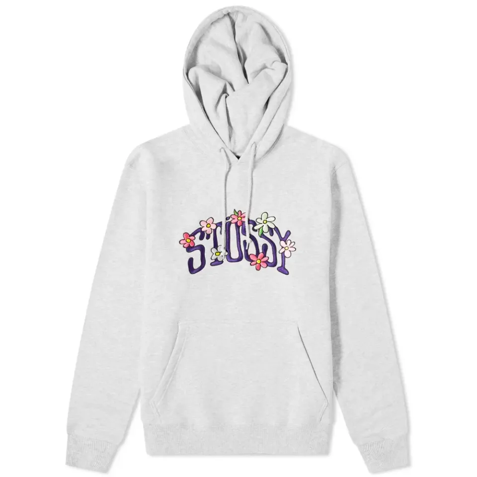 Collegiate Floral Applique Hoody