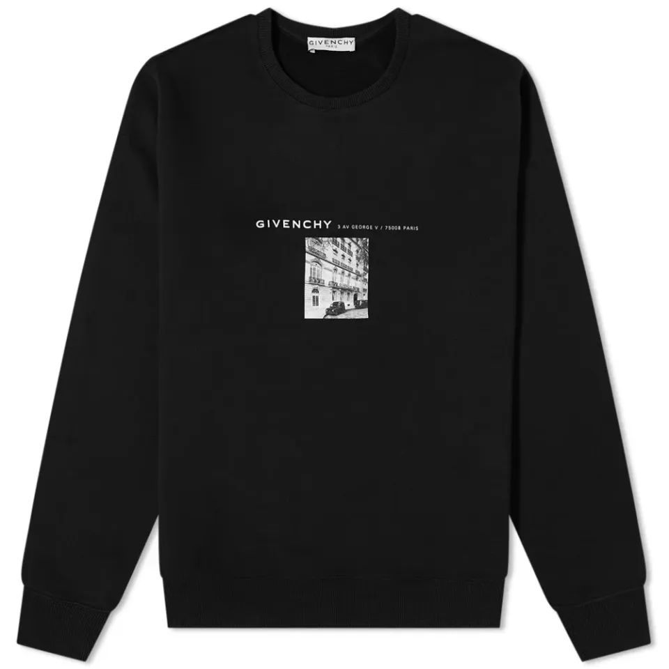 Hq Address Print Crew Sweat