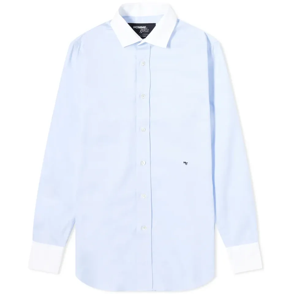 Classic Contrast Collar Shirt