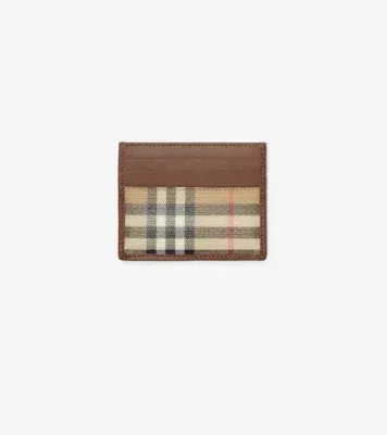 Check Card Case in Archive beige - Men, Cotton