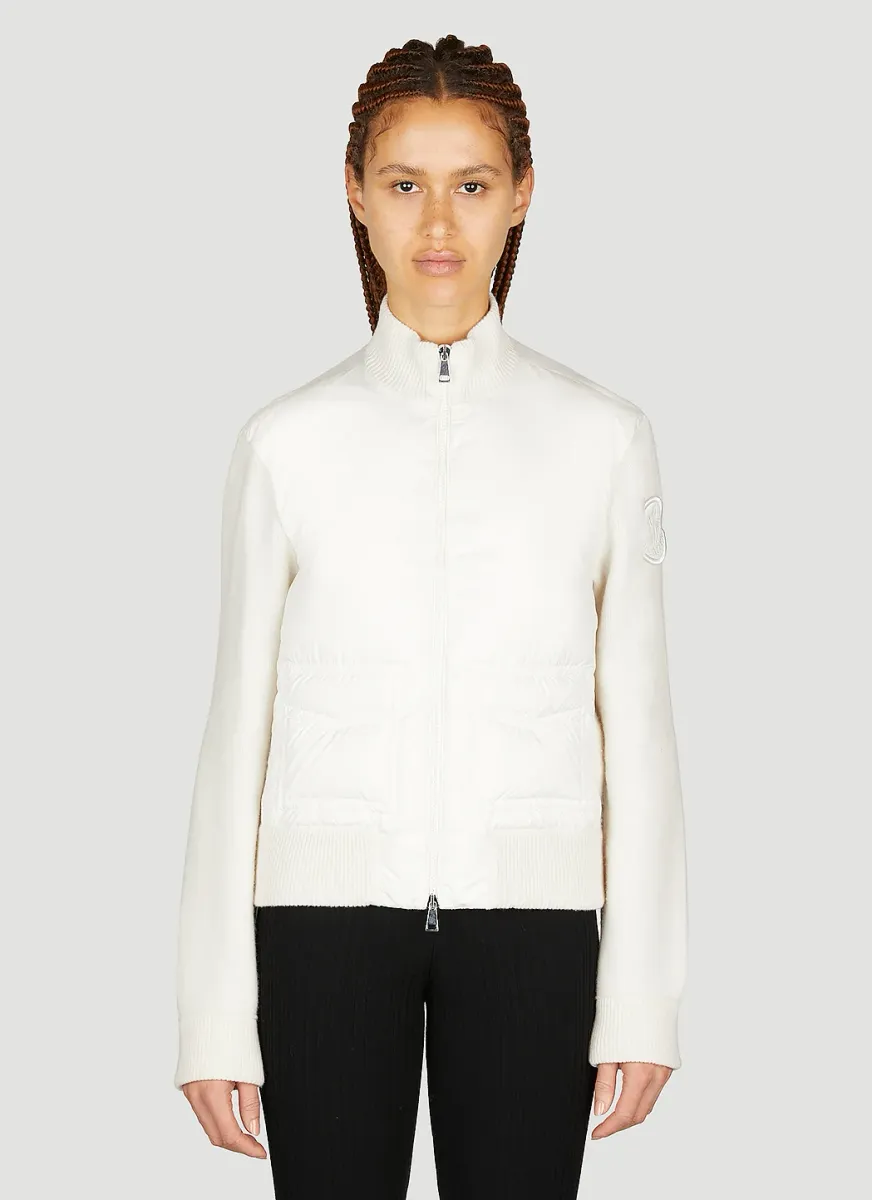 Padded Wool Cardigan