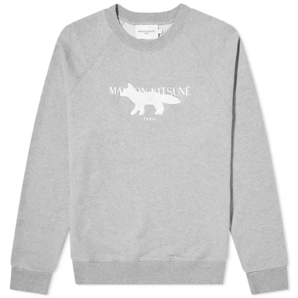 Maison Kitsuné Fox Stamp Logo Crew Sweat