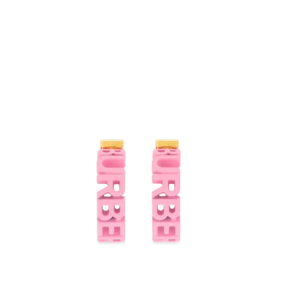 Logo Letter Hoop Earrings