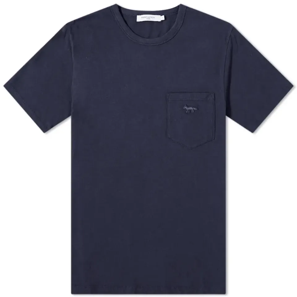 Maison Kitsuné Tonal Fox Patch Pocket Classic T-Shirt