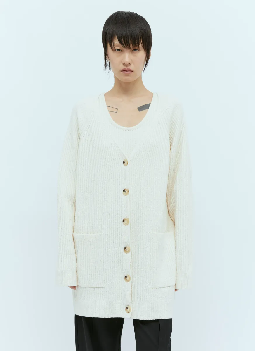 Bouclé Knit Cardigan