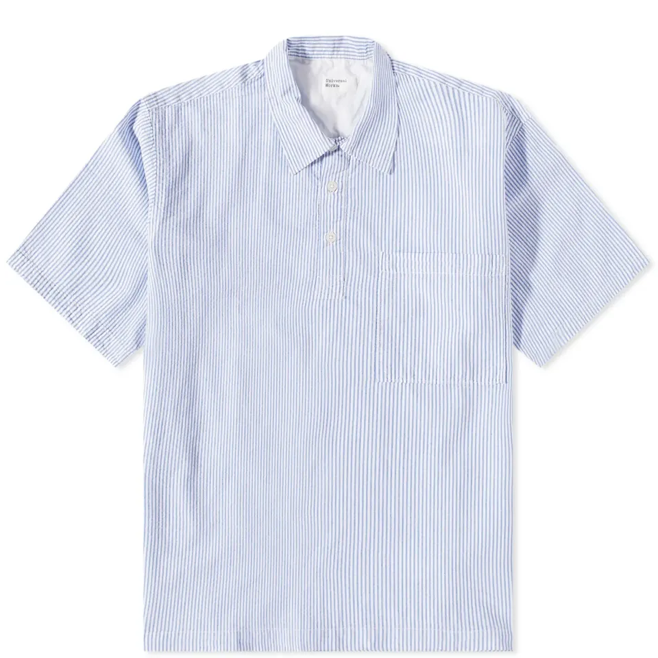 Stripe Seersucker Pullover Shirt