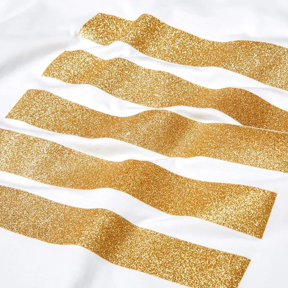 Glitter Five Stripes Tee