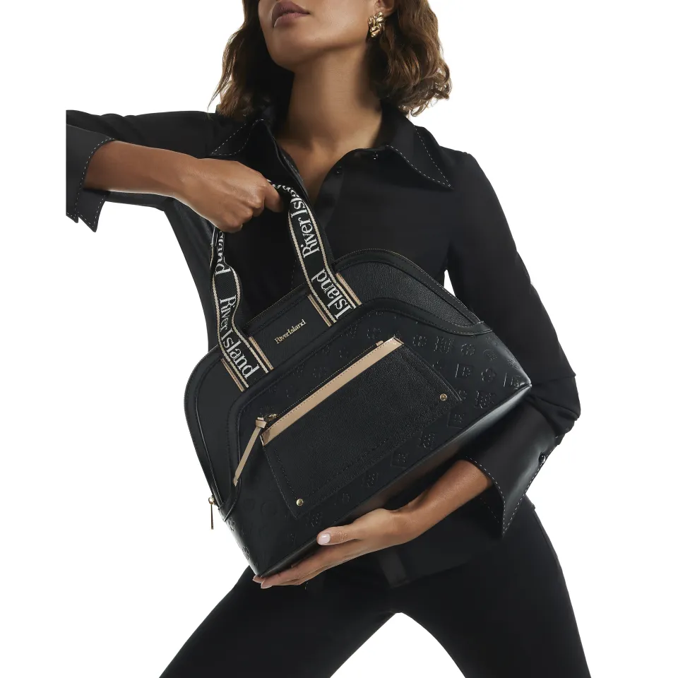 Webbing Handle Kettle Tote Bag