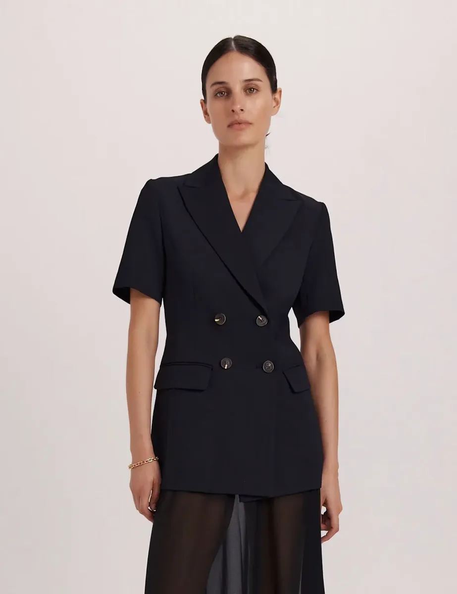 Single Breasted Blazer Black