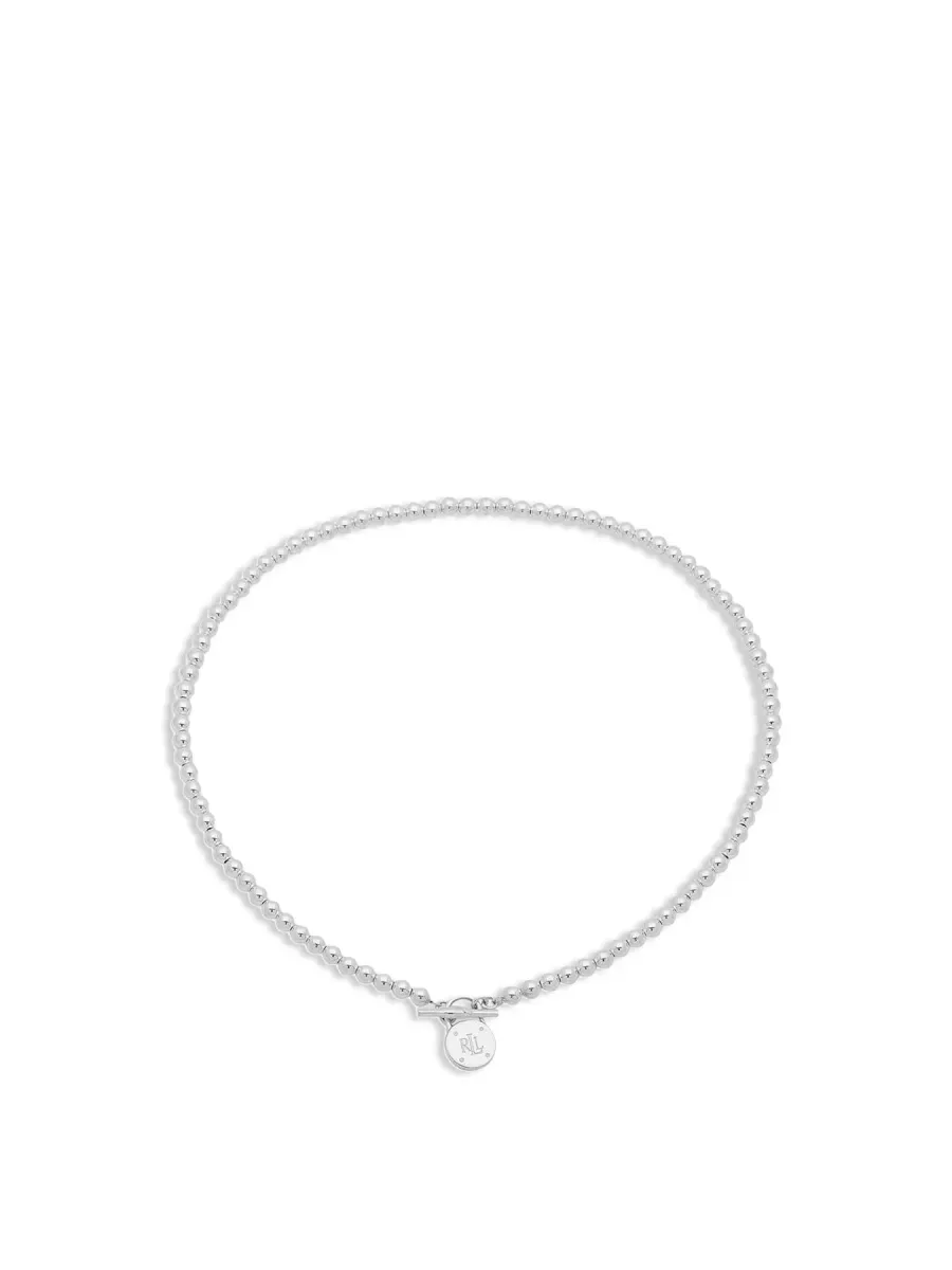 Sterling Silver Bead Collar with Padlock