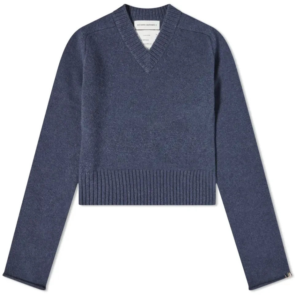 Long Sleeve Friend Fitted V Neck Knit