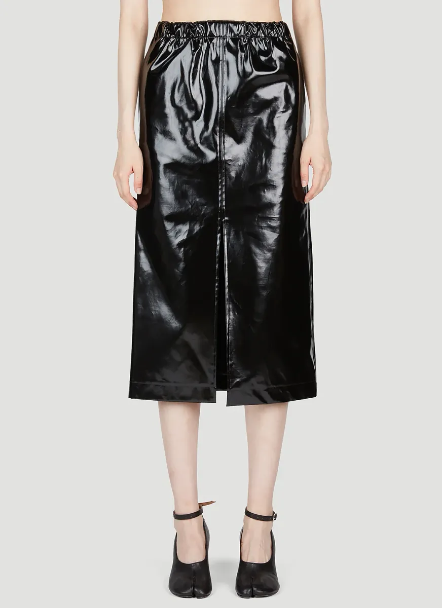 High Shine Midi Skirt