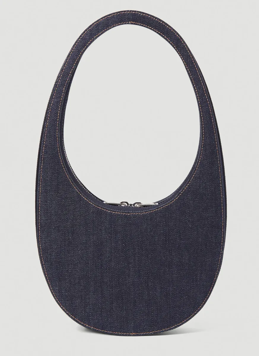 Denim Swipe Handbag
