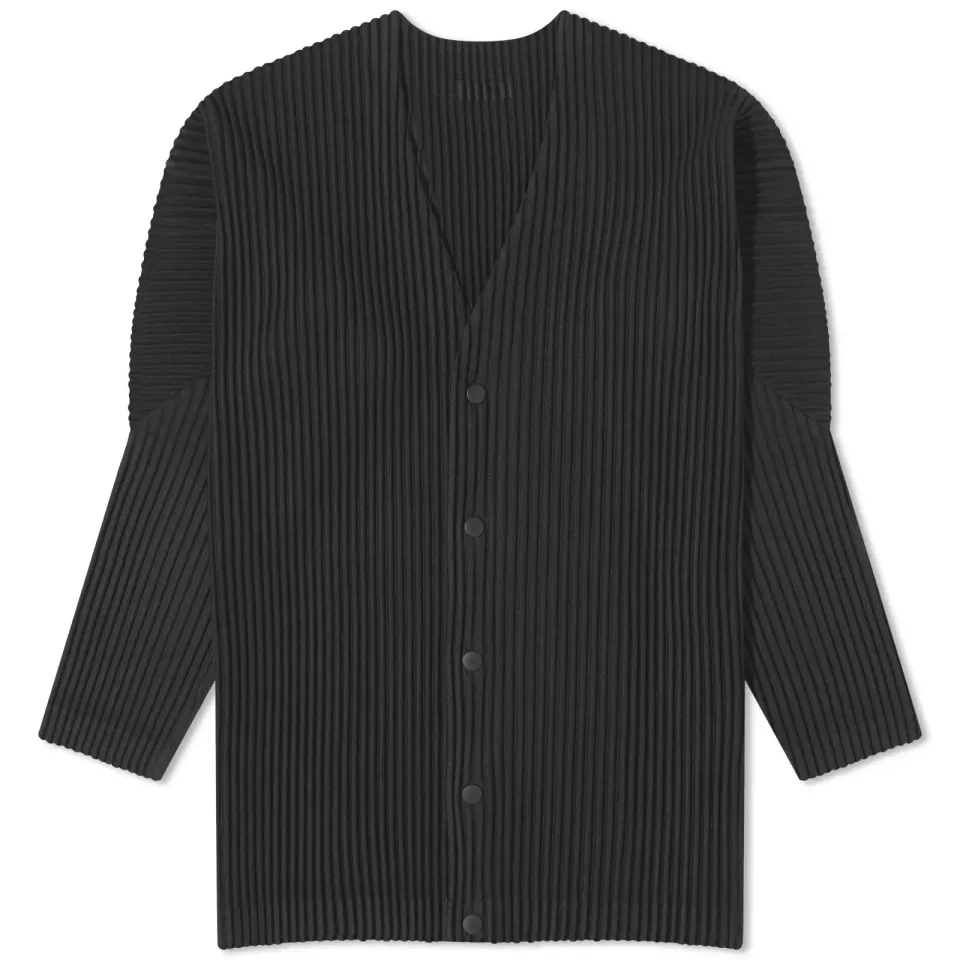 Pleated Cardigan