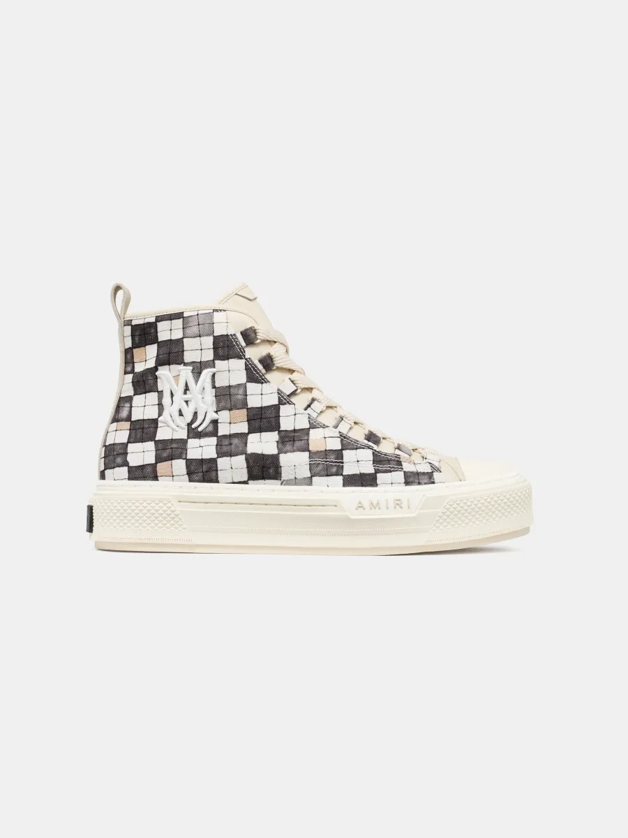 CHECKERED COURT HI - Black