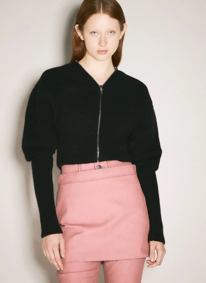 Batwing Cropped Cardigan