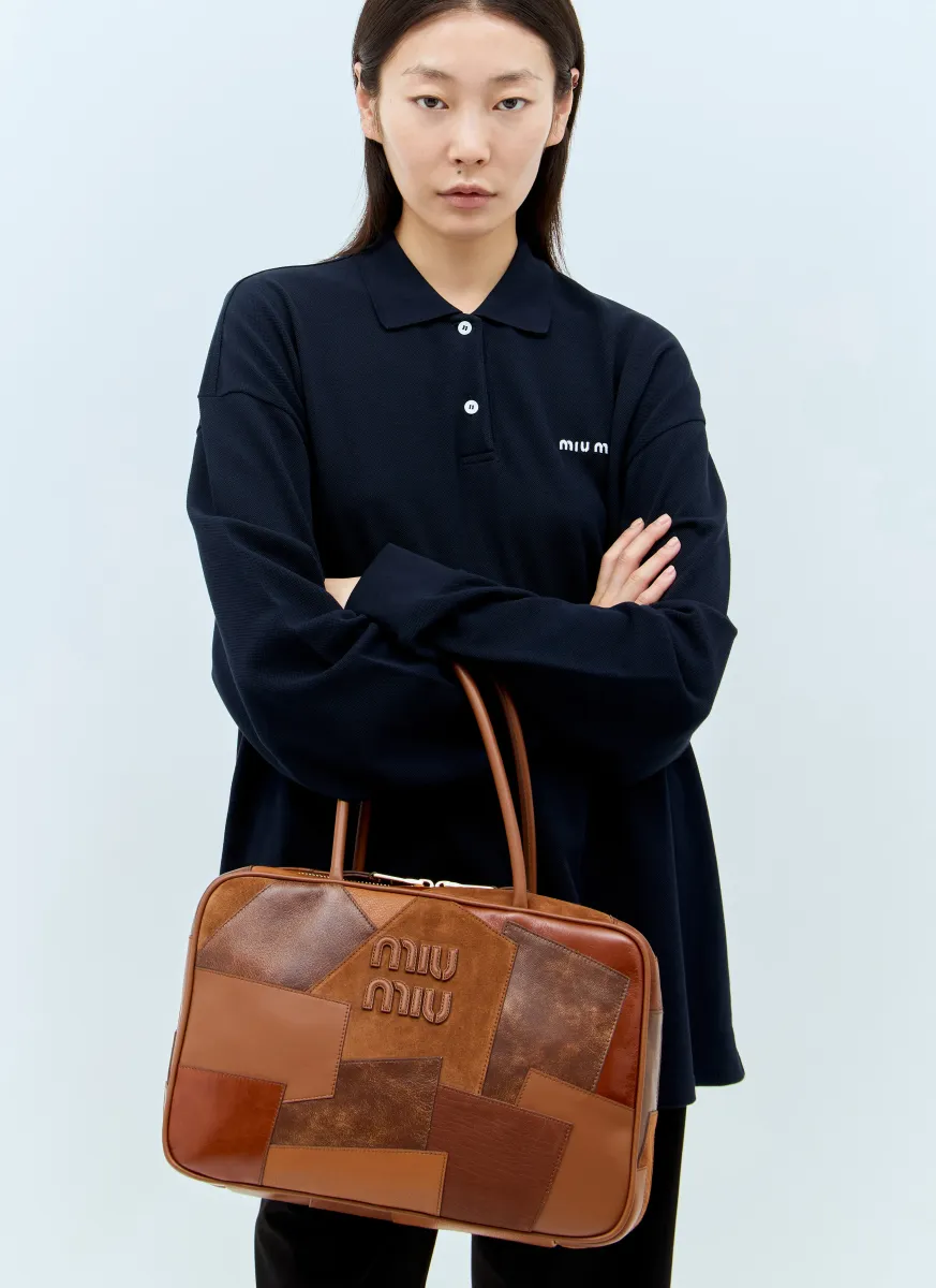 Leather Patch Handbag