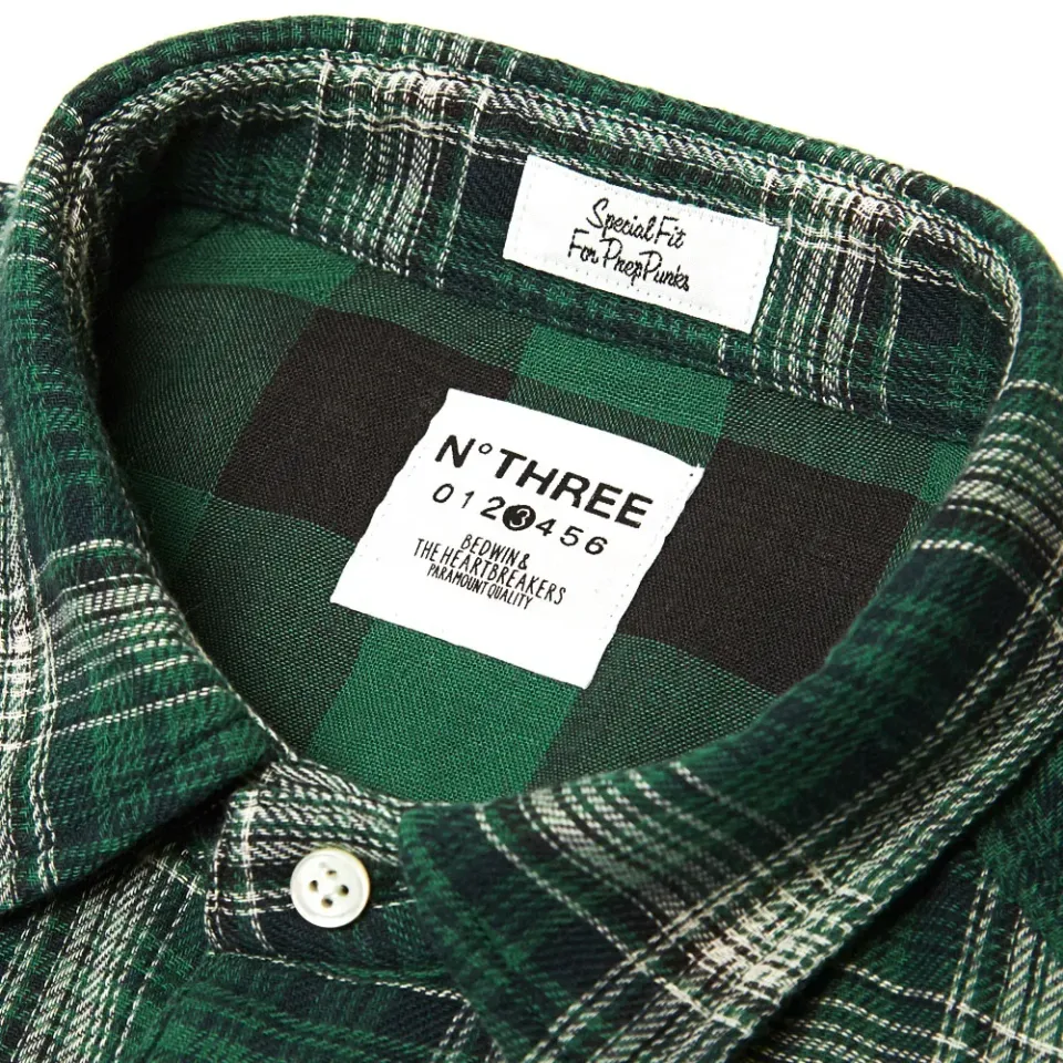 Navarro Gauze Check Faded Raglan Shirt