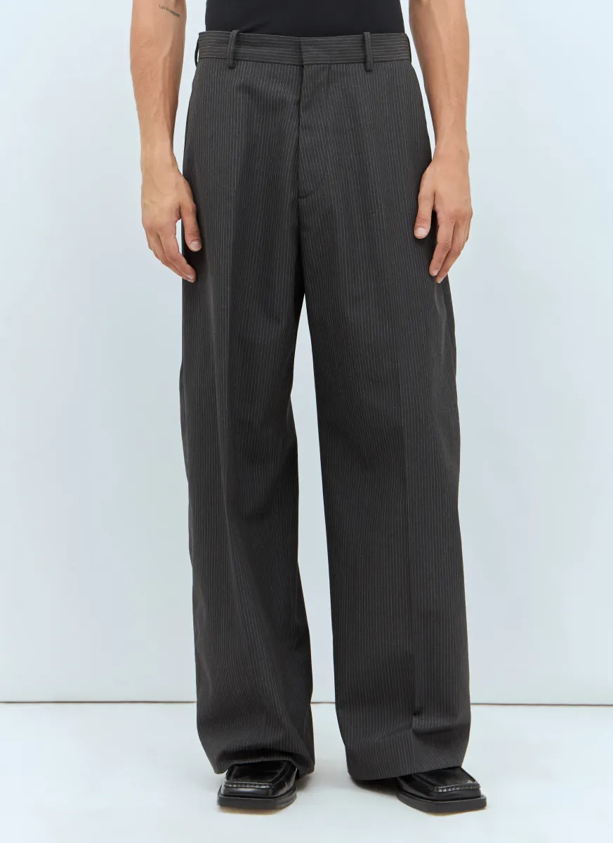 Pinstriped Suit Pants